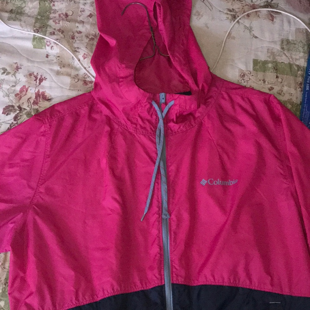 columbia rain jacket size large